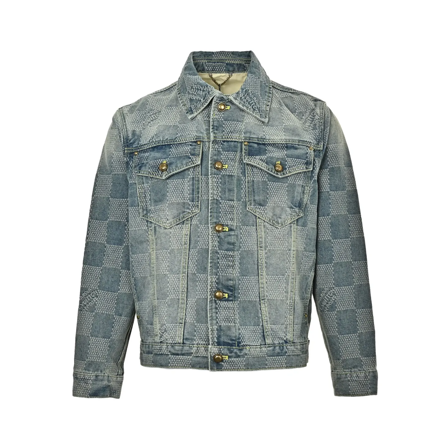 Louis Vuitton/Louis Vuitton checkerboard denim jacket